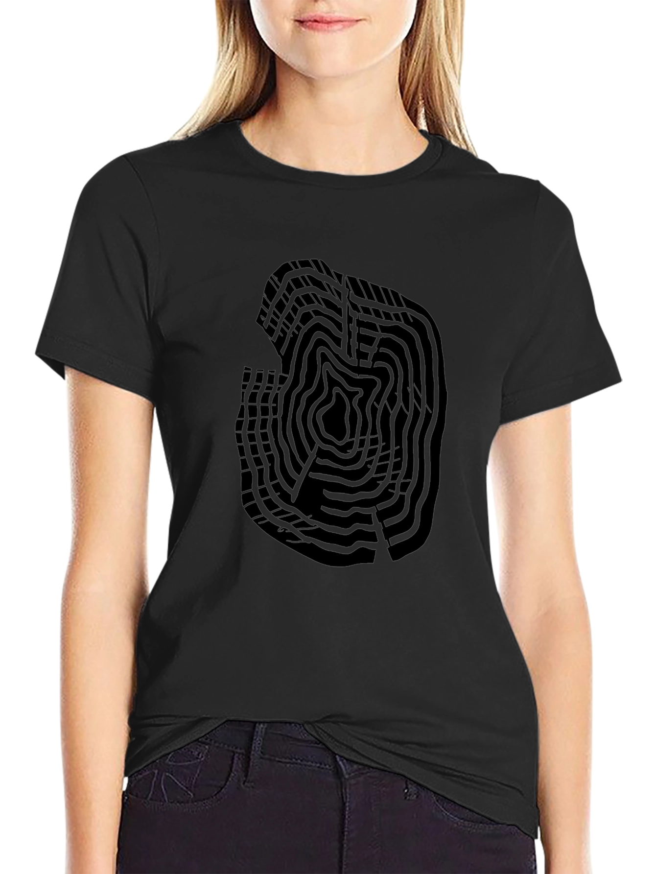 Tree Ring Graphic Tee - Stylish Nature Inspired Design