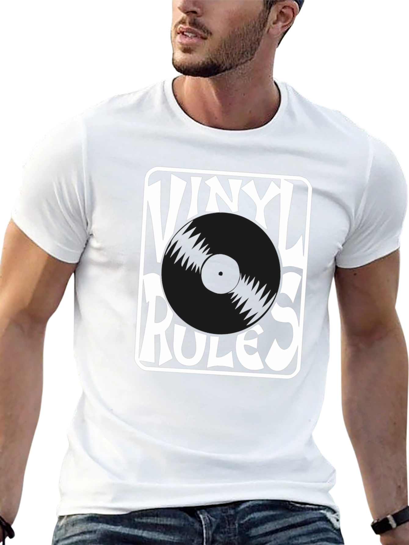 Vinyl Rules Black T-Shirt