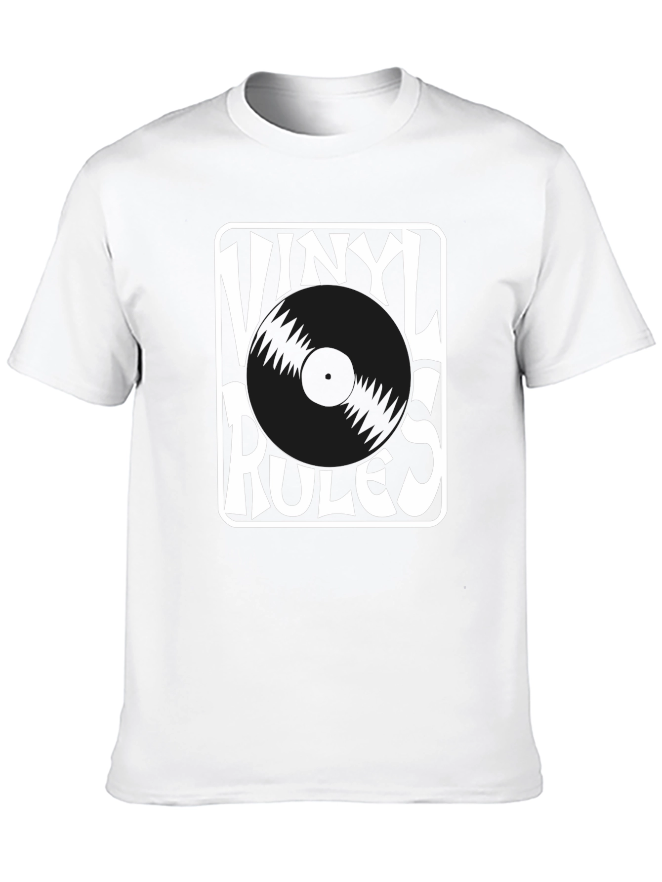 Vinyl Rules Black T-Shirt