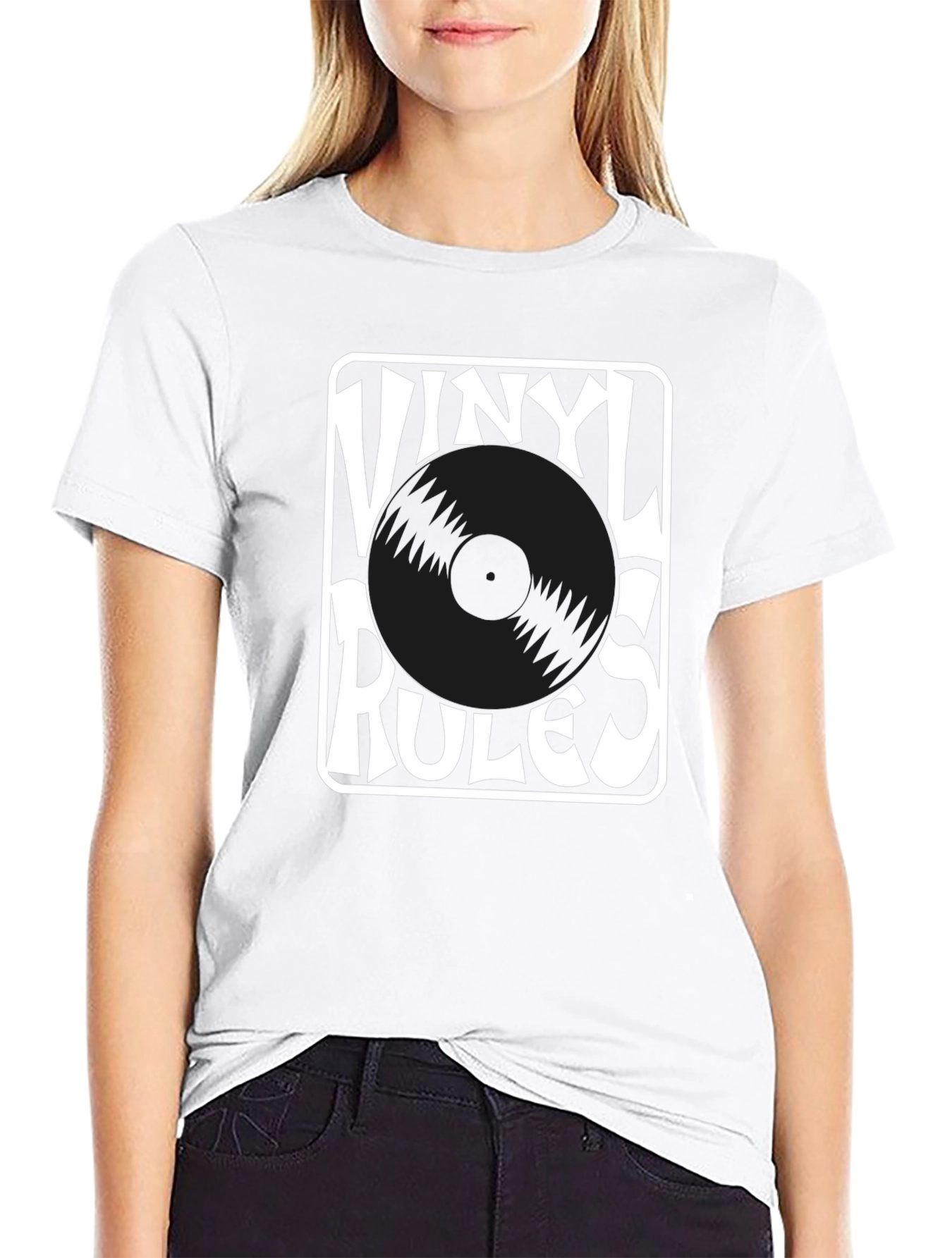Vinyl Rules Black T-Shirt