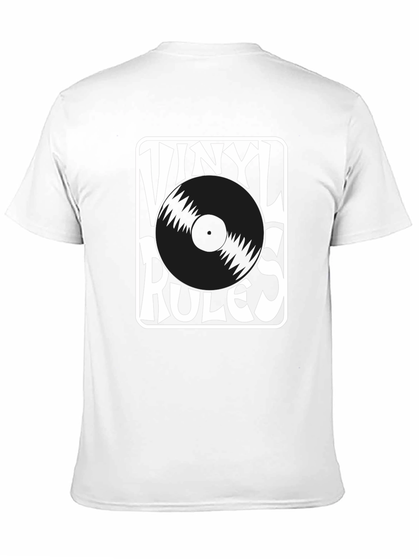 Vinyl Rules Black T-Shirt