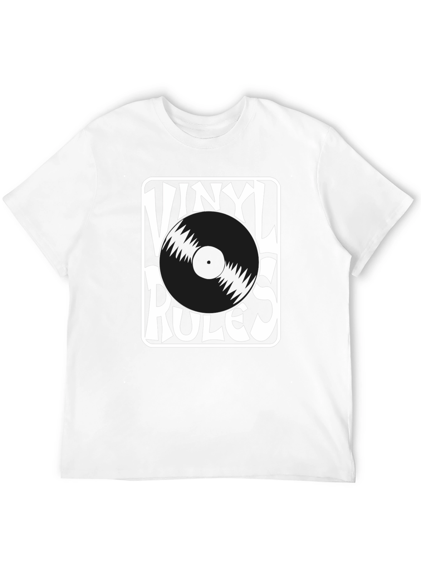Vinyl Rules Black T-Shirt