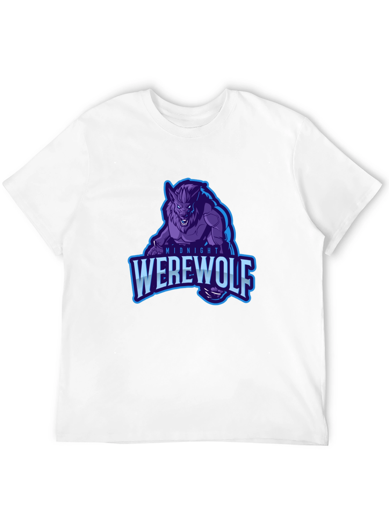 Midnight Werewolf Graphic T-Shirt - Black
