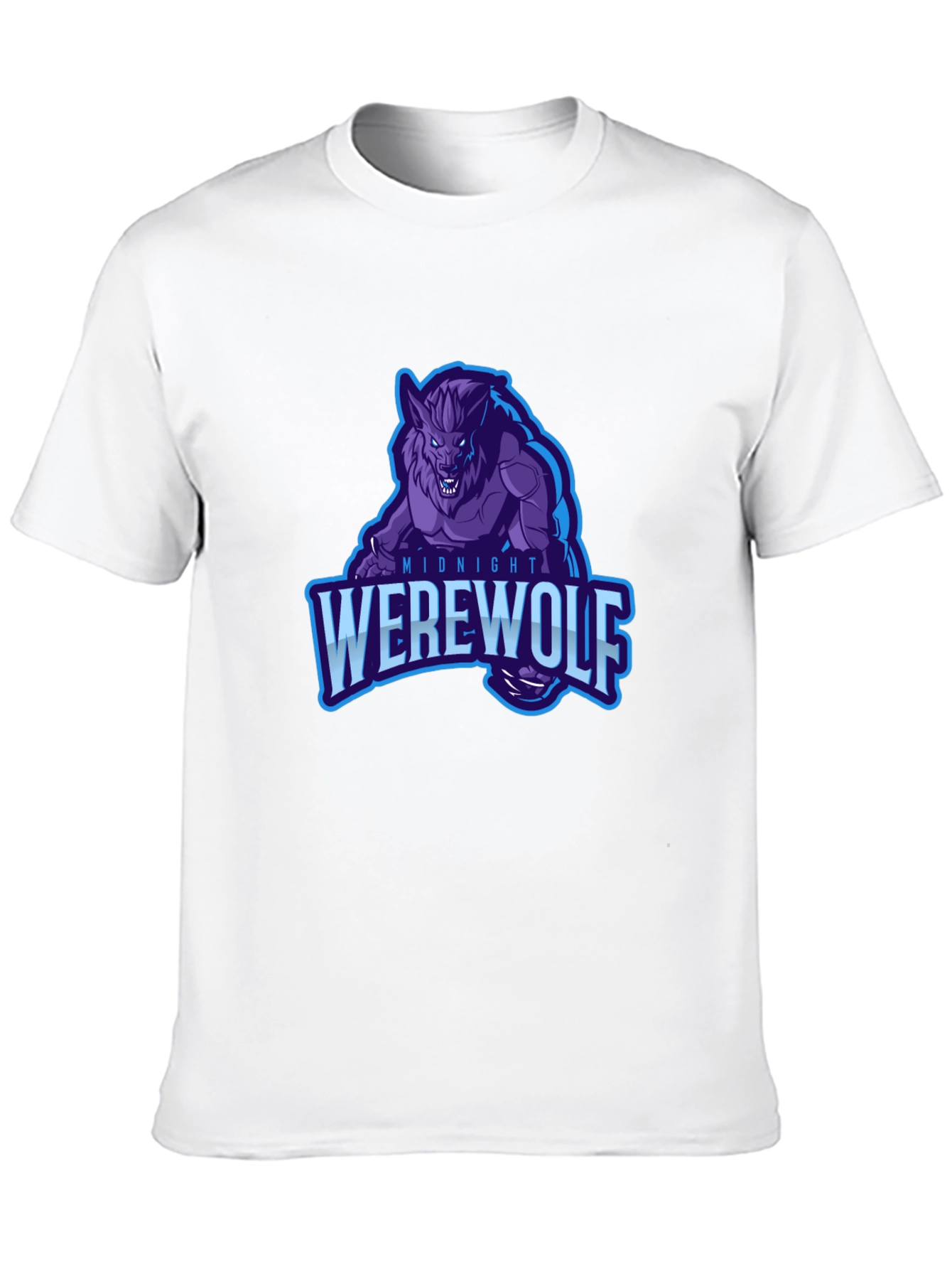 Midnight Werewolf Graphic T-Shirt - Black