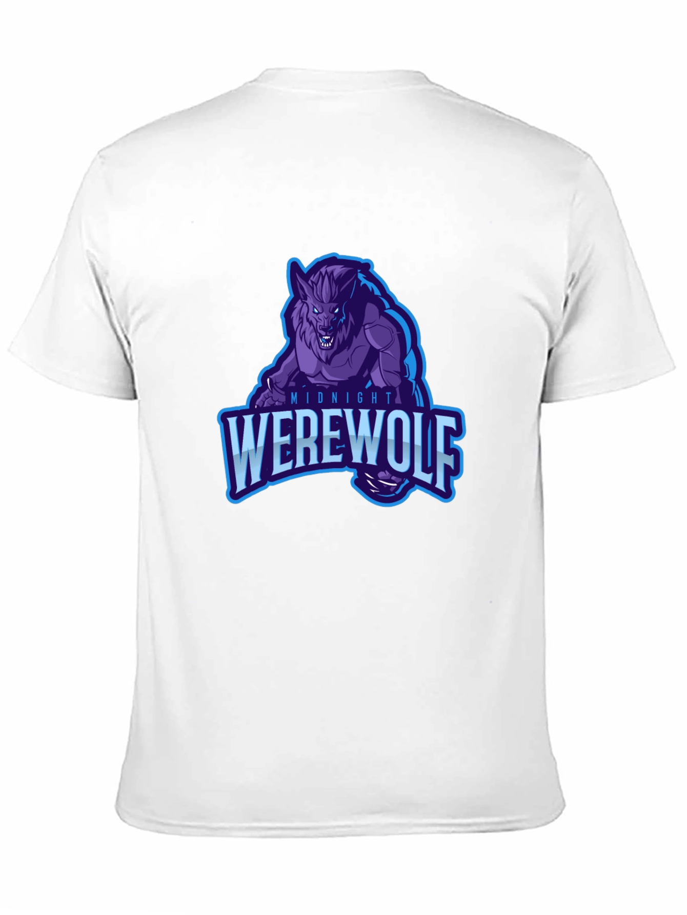 Midnight Werewolf Graphic T-Shirt - Black