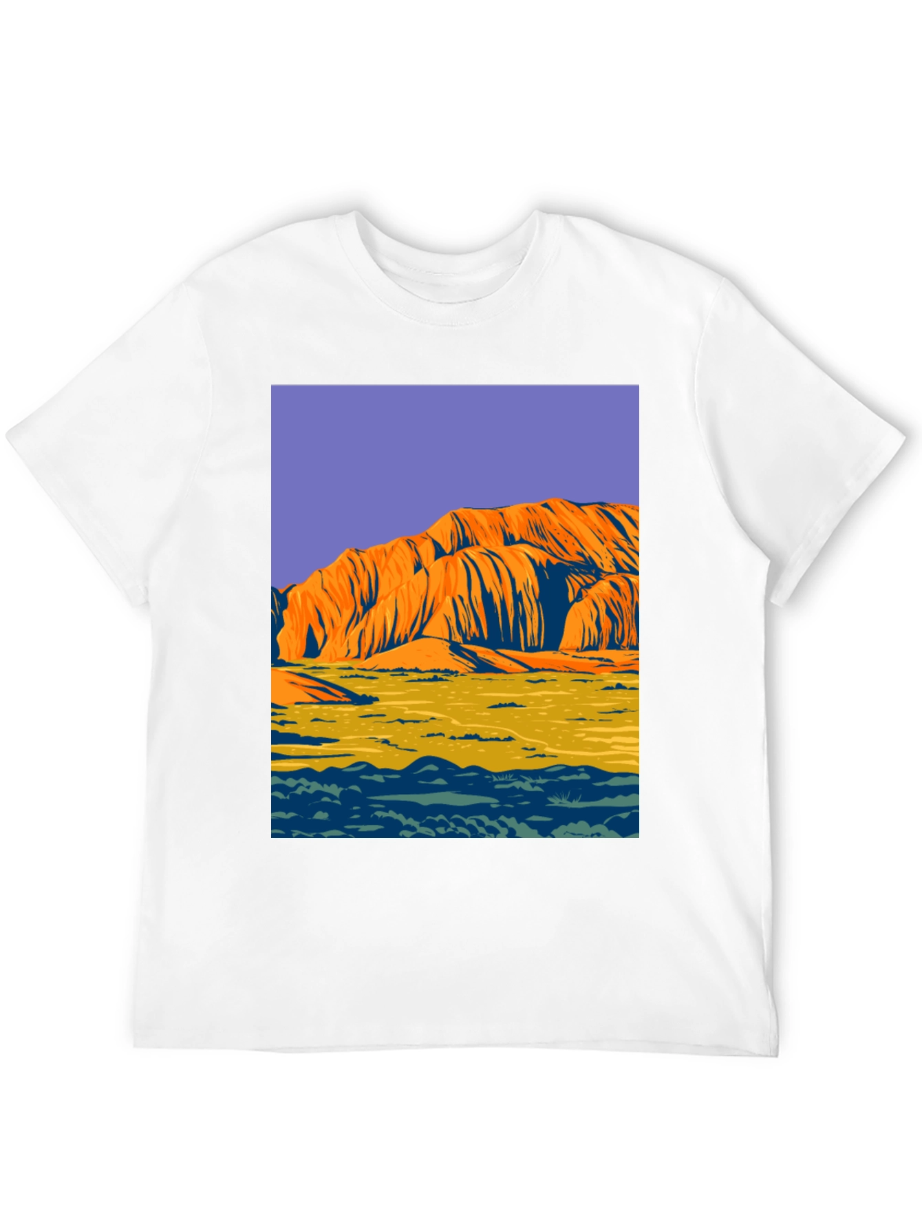 Uluru Graphic Tee - Bold Australian Landscape Design