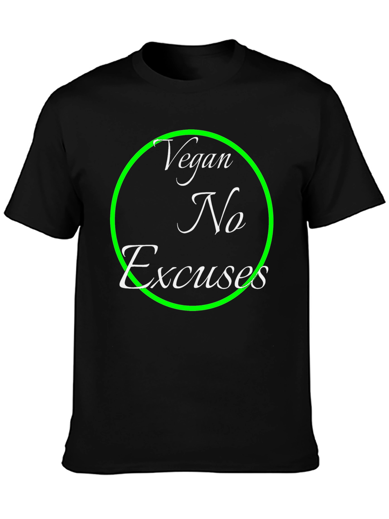 Vegan No Excuses T-Shirt - Bold Statement Tee