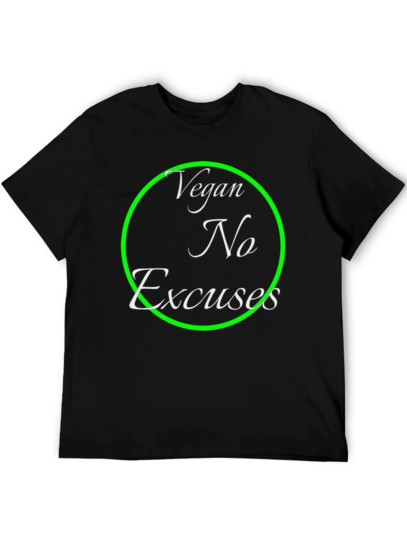 Vegan No Excuses T-Shirt - Bold Statement Tee