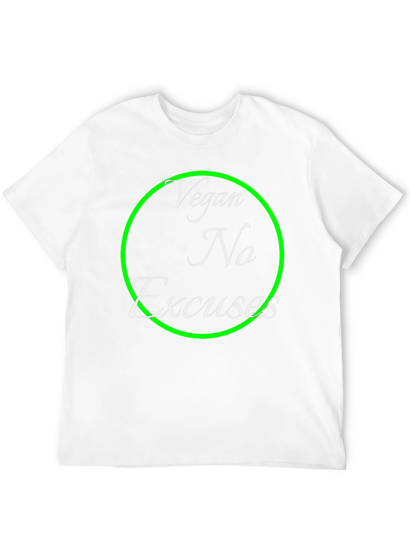 Vegan No Excuses T-Shirt - Bold Statement Tee