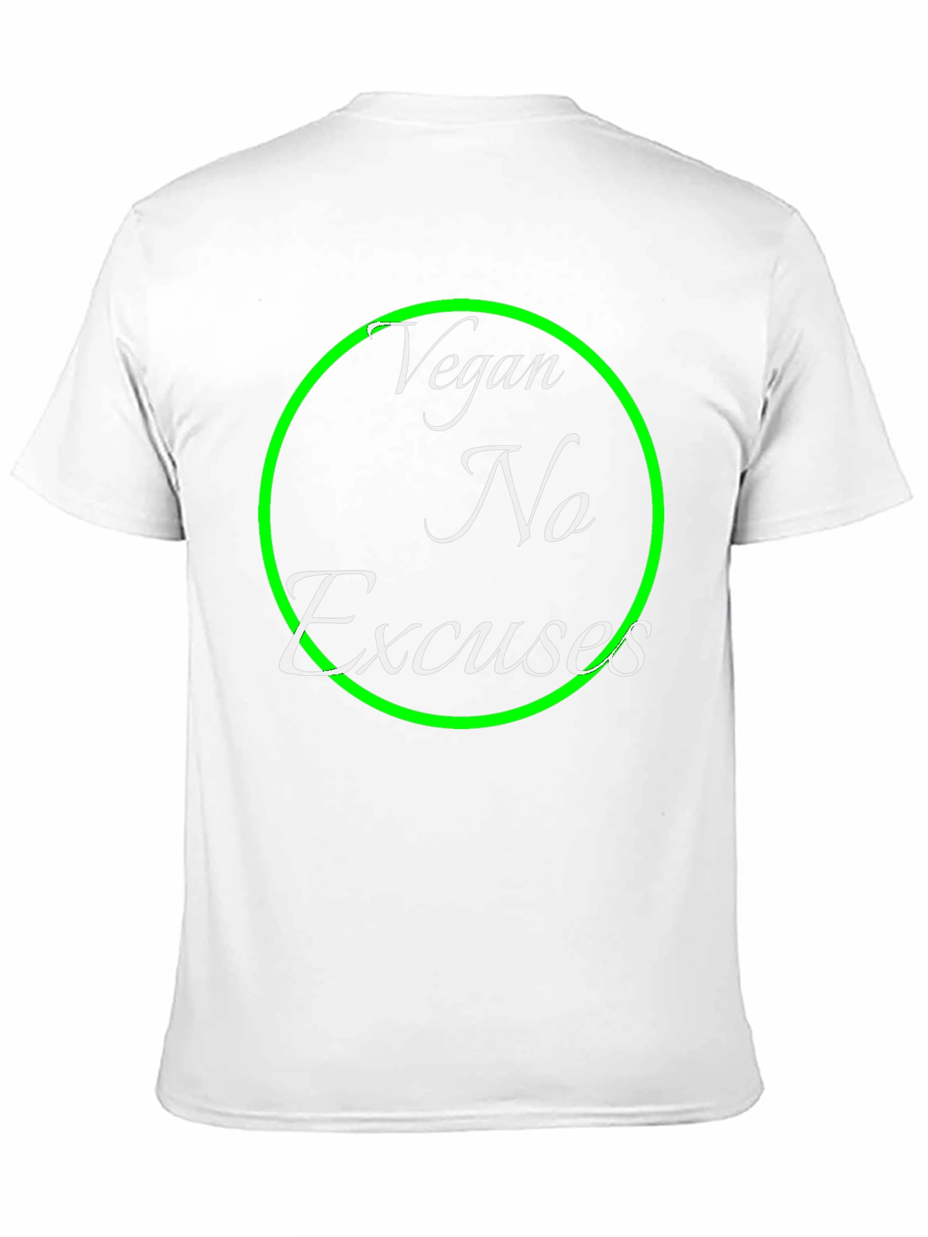 Vegan No Excuses T-Shirt - Bold Statement Tee