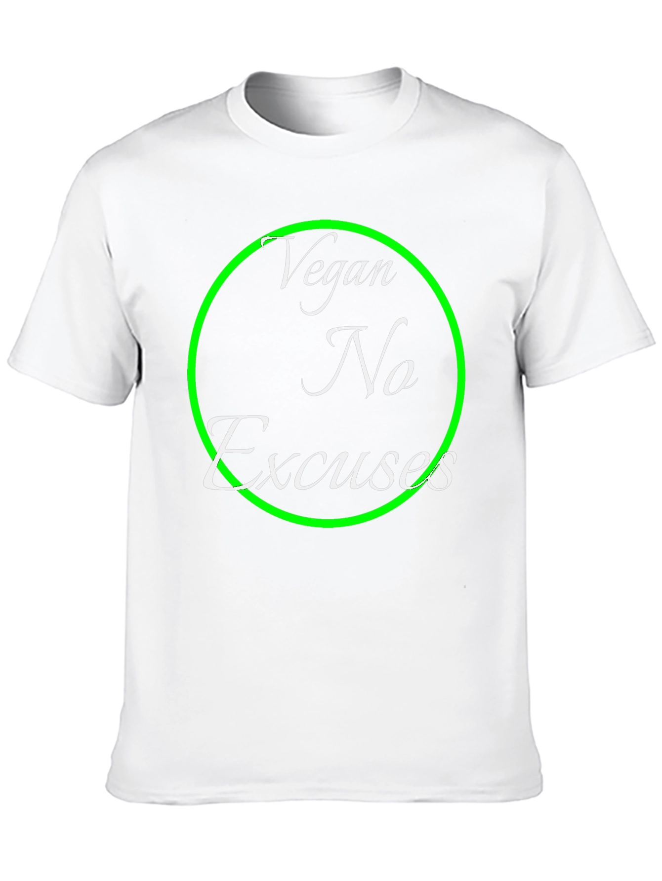 Vegan No Excuses T-Shirt - Bold Statement Tee