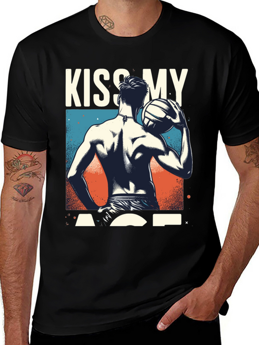 Kiss My Ace Volleyball Graphic T-Shirt