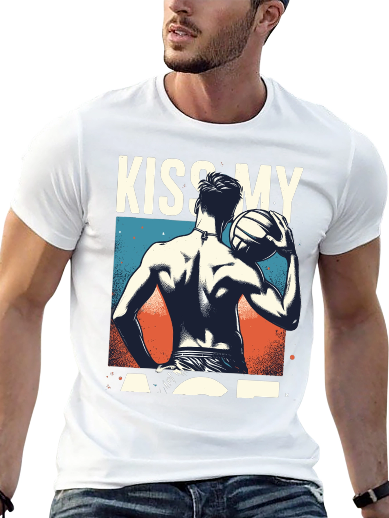 Kiss My Ace Volleyball Graphic T-Shirt
